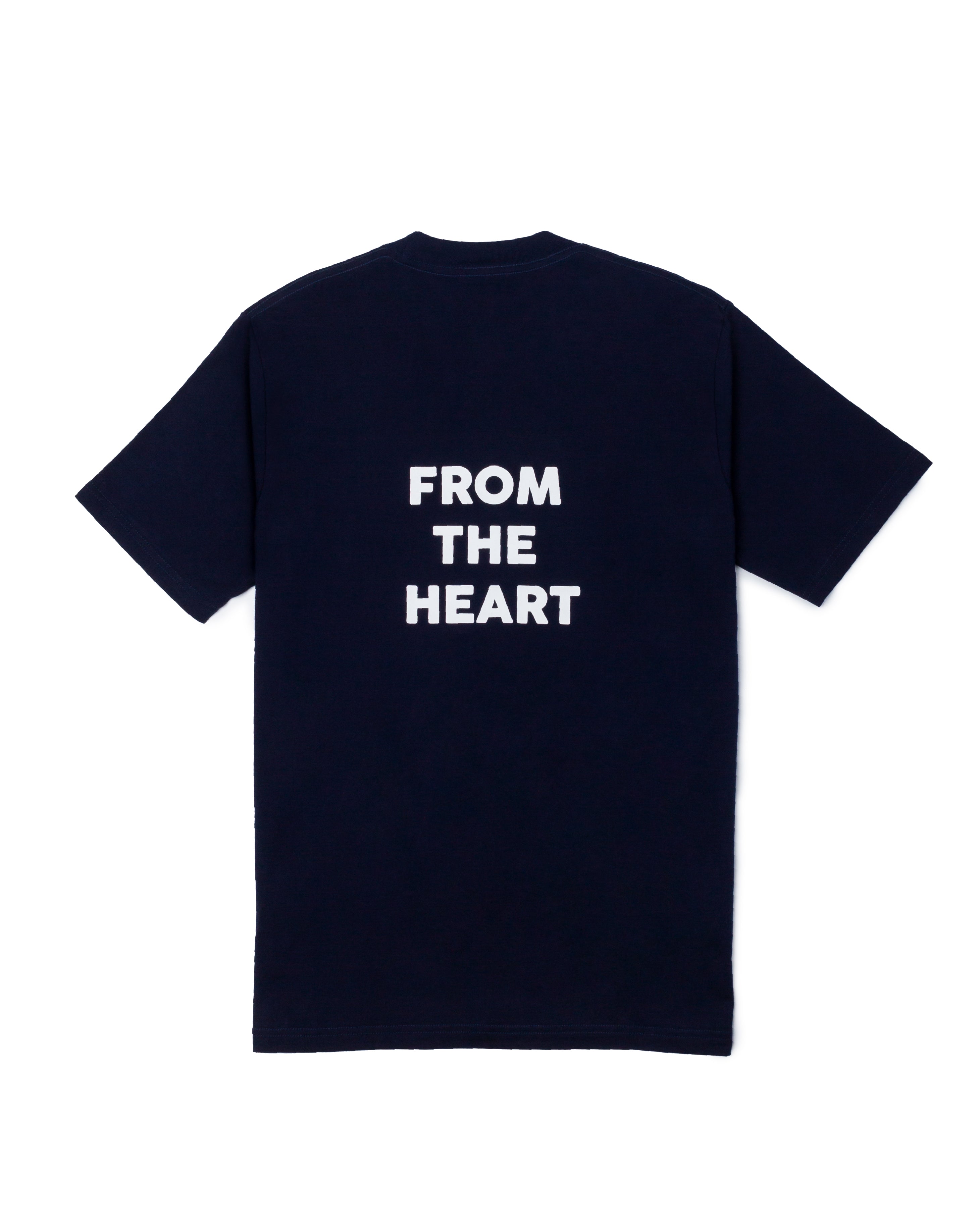 The High Density Slogan Print T-shirt - Navy