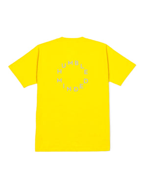 Round Logo Print T-shirt - Yellow