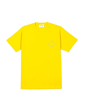 Open image in slideshow, Round Logo Print T-shirt - Yellow
