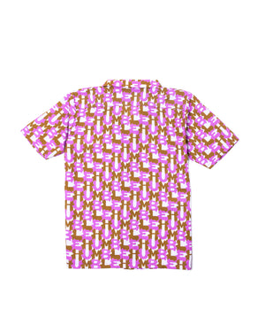The Puzzle Pieces Button-Up Shirt Purple